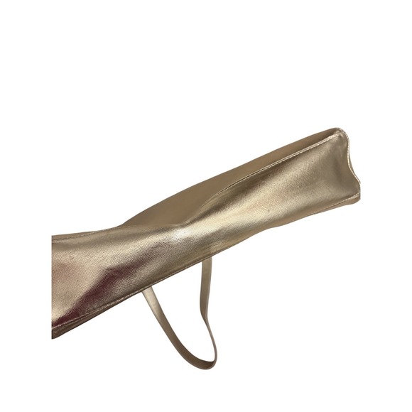 GIVENCHY  Tote Bag Gold Big Glam bold Glitter Metallic Purse Baddy‎ Classy - Picture 9 of 11